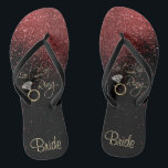 Last Fling Before the Ring - Red  Flip Flops<br><div class="desc">Flip Flop Shoes ready for you to personalize. Matching products are available or you can just transfer the design to another product. If need be... you can delete all text and start fresh with your own text, color and font choices with the Zazzle design tool area. ✔Note: Not all template...</div>