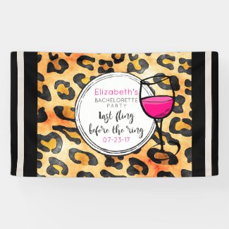Last Fling Before The Ring Wild Bachelorette Party Banner