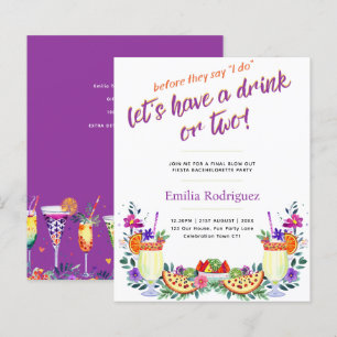 Last Fling Fiesta Cocktails Tacos Bachelorette