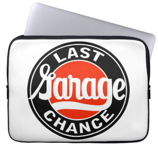 Last Garage Chance vintage sign reproduction Laptop Sleeve