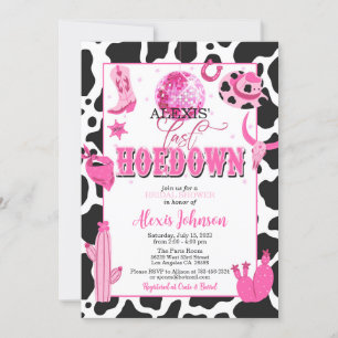 Last Hoedown Bachelorette/Bridal Shower Invitation