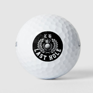 Last Hole LH Monogram Crown & Laurel Wreath Golf Balls