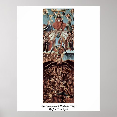 Last Judgement Diptych Wing By Jan Van Eyck Poster