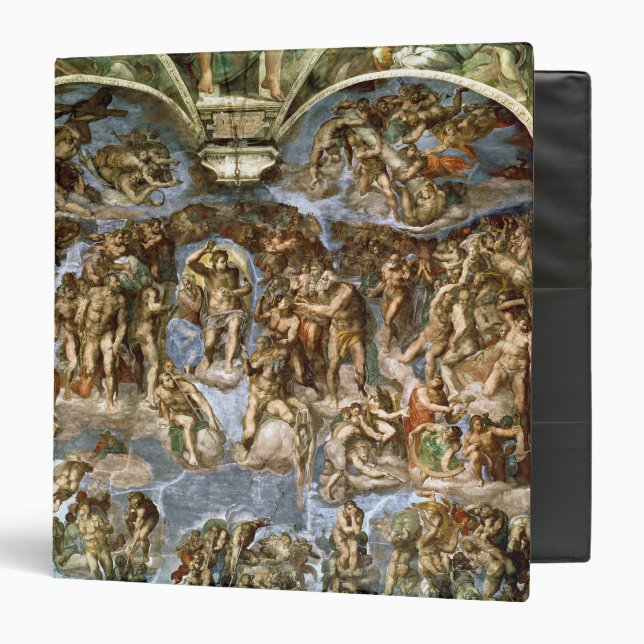 Last Judgement, from the Sistine Chapel, 1538-41 3 Ring Binder (Front/Inside)