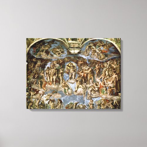 Last Judgement from the Sistine Chapel 1538_41 Canvas Print