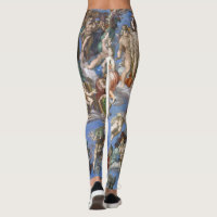 Last Judgement From The Sistine Chapel By Michelan Leggings