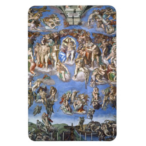 Last Judgement From The Sistine Chapel By Michelan Magnet