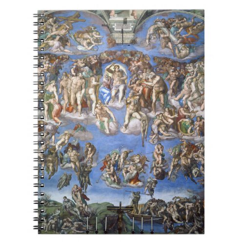 Last Judgement From The Sistine Chapel By Michelan Notebook