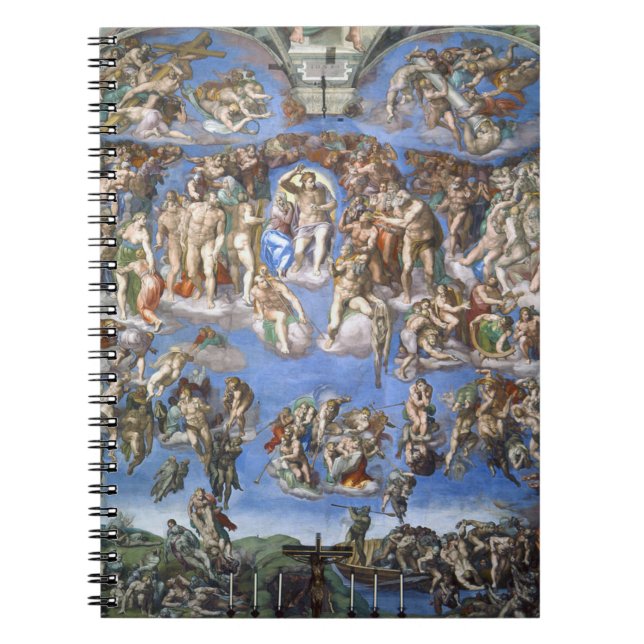 Last Judgement From The Sistine Chapel By Michelan Notebook (Front)