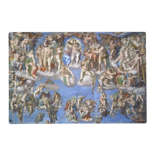 Last Judgement From The Sistine Chapel By Michelan Placemat