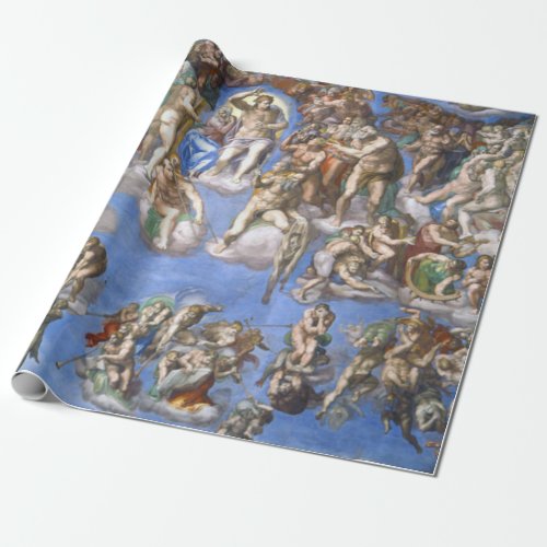 Last Judgement From The Sistine Chapel By Michelan Wrapping Paper