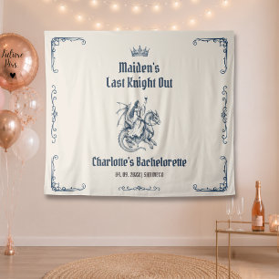 Last Knight Out Medieval Bachelorette Party Tapestry