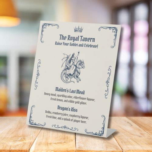 Last Knight Out Medieval Bachelorette Sign Bar