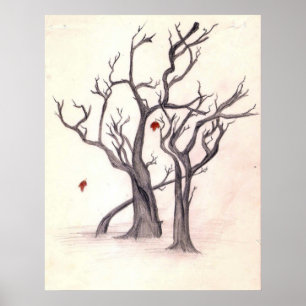 Last Leaves of Autumn Poster