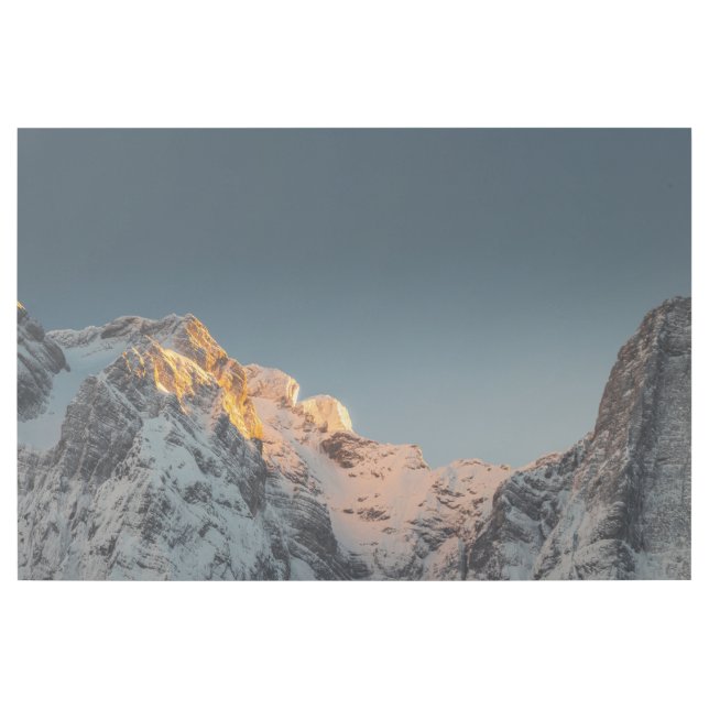 Last light before sunset on mountains gallery wrap (Front)