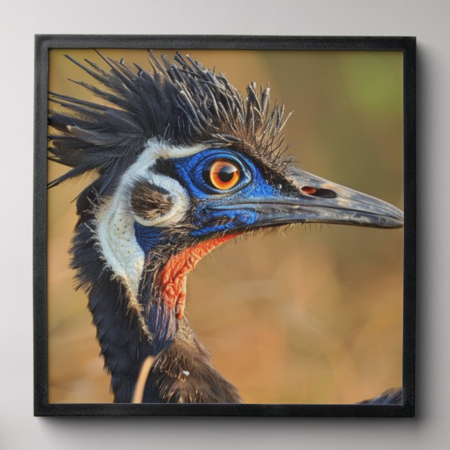 Last Light of the Grasslands – Bengal Florican Peel And Stick Photo Tile (Front Set)