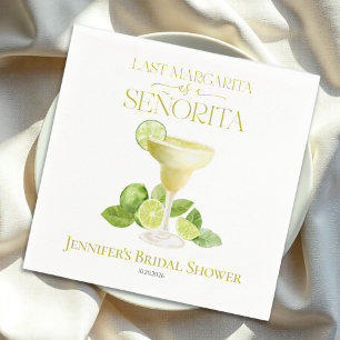 Last Margarita As A Señorita Bridal Shower Napkins