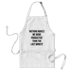 Last Minute Adult Apron