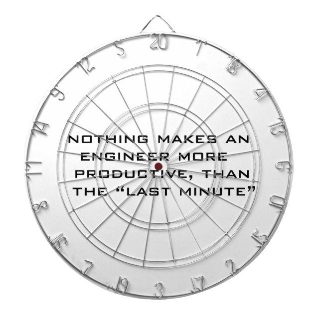 Last minute dartboard with darts (Front)