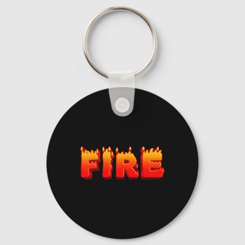 Last Minute Family Couples Halloween Fire And Ice  Keychain