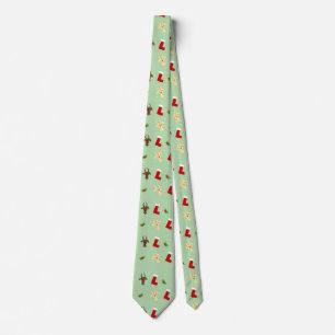 Last-Minute Gift Alert: Festive Goat Pattern Tie