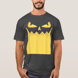 Last Minute Halloween Costumes Pumpkin Face T-Shirt