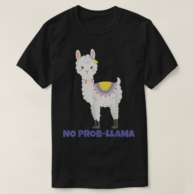Last Minute Hanukkah No Prob Llama Alpaca Lovers  T-Shirt (Design Front)