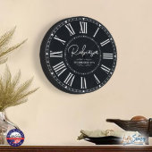 Last Name and Year Established Family Wall Clock (Lifestyle)