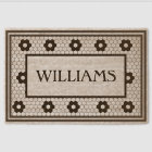 Last Name Black and White Tile Design Custom