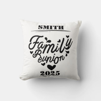 [Last Name] Family Reunion – [Year] Throw Pillow