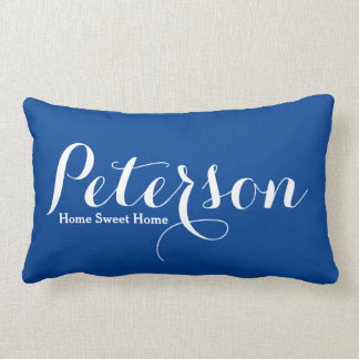 Last Name Lumbar Pillow Home Sweet Home