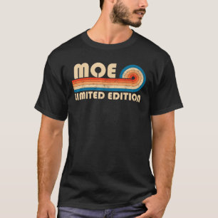 Last Name Matching Family Name MOE Surname Retro V T-Shirt