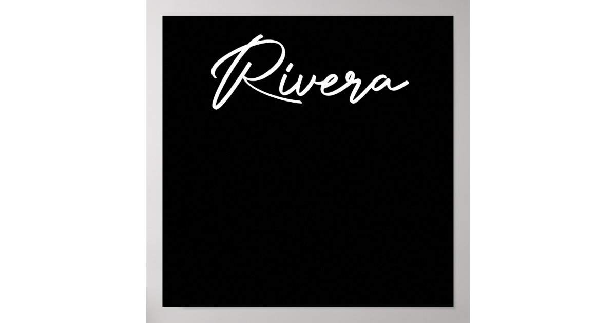 last-name-rivera-poster-zazzle