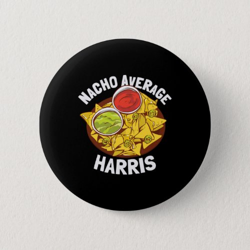 Last Name Shirt Nacho Average Harris  Button