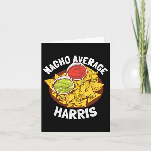 Last Name Shirt Nacho Average Harris  Card