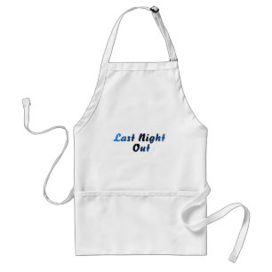 Last Night Out (groom) Adult Apron