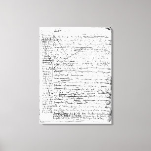 Last page of 'A la Recherche du Temps Perdu' Canvas Print