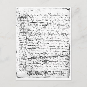 Last page of 'A la Recherche du Temps Perdu' Postcard
