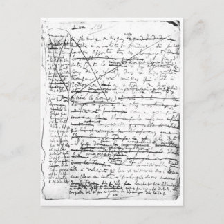 Last page of 'A la Recherche du Temps Perdu' Postcard