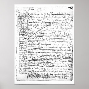 Last page of 'A la Recherche du Temps Perdu' Poster