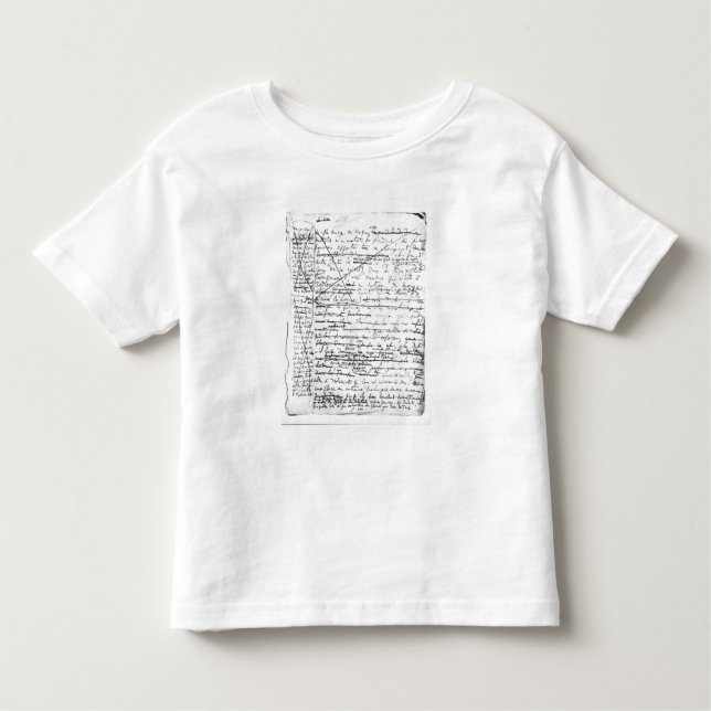 Last page of 'A la Recherche du Temps Perdu' Toddler T-shirt (Front)
