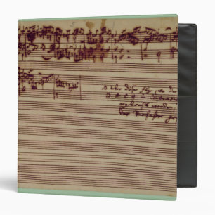 Last page of The Art of Fugue, 1740s 3 Ring Binder