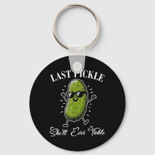 Last Pickle Shell Tickle Bachelor Party Humor Keychain