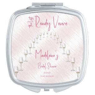 Last Rendez Veuve Bachelorette Weekend Itinerary Compact Mirror
