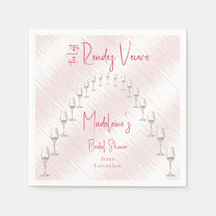 Last Rendez Veuve Bachelorette Weekend Itinerary Napkins