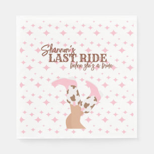 Last Ride Bachelorette Party Napkins