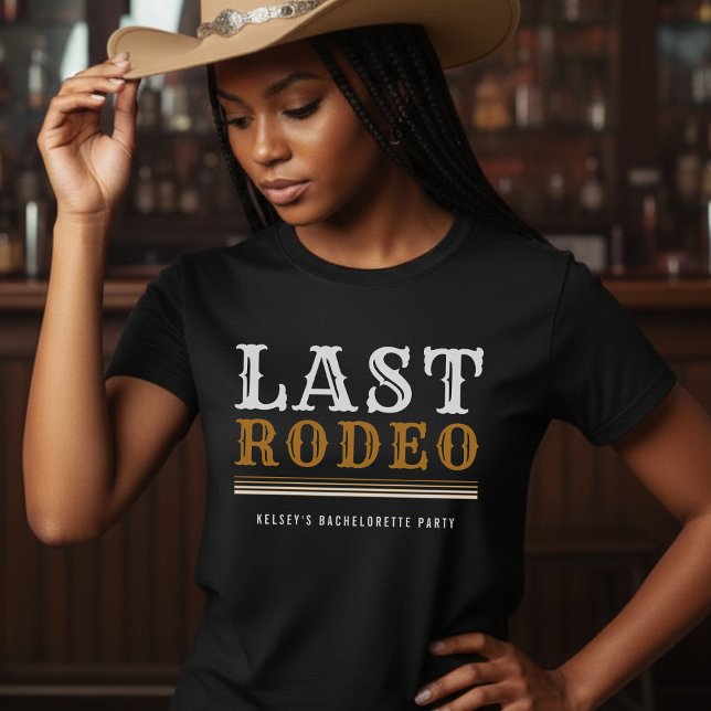 Last Rodeo Bachelorette Bachelor Party Brown T-Shirt (Last Rodeo Bachelorette Bachelor Party Brown T-Shirt
)
