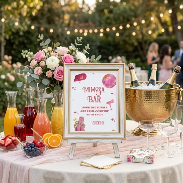 Last Rodeo Bachelorette Mimosa Bar Table Sign (Creator Uploaded)