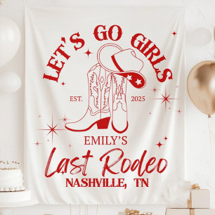 Last Rodeo Bachelorette Party Banner, Let’s Go Gir Tapestry