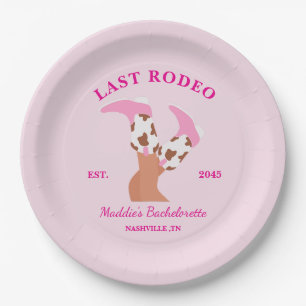 Last Rodeo Bachelorette Party  Paper Plates